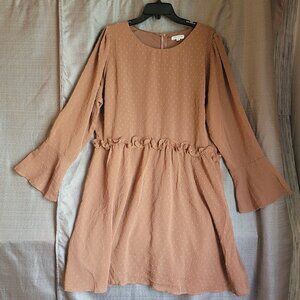 Elegant Brown Women's Dress